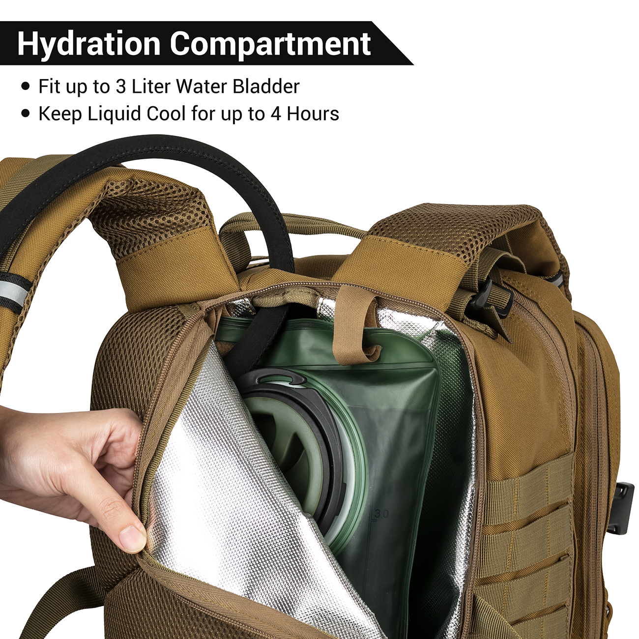 Desert Clay Tactical Backpack SharkMouth Sports